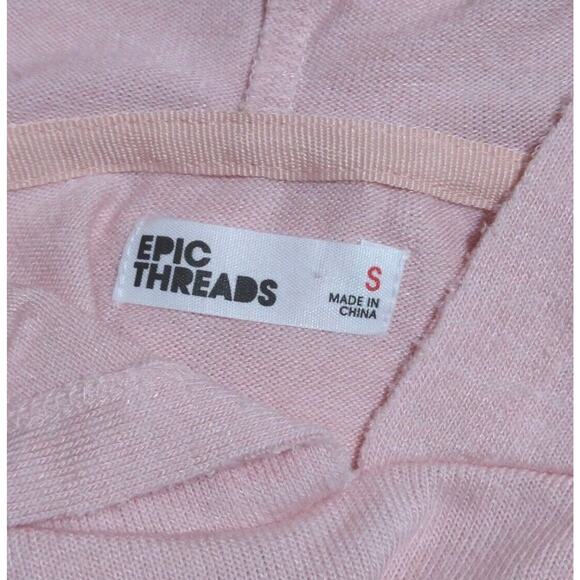 Epic Threads Big Girls Chevron-Print Pink Hoodie Pullover Top Size Small (S) - Picture 4 of 5